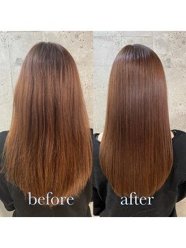 ユアーズヘア 新宿WEST(youres hair) 髪質改善トリートメントで叶う美髪ストレート 艶髪 前髪