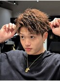 メンズカット×ツイストパーマ