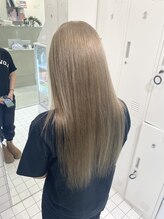 透明感抜群ミルクティーグレージュ