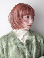 シスタ(SISTA)&nbsp;顎ラインレイヤーボブピンクベージュ谷ひより/32