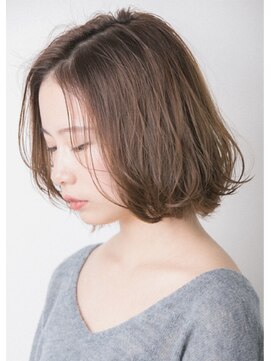 40代50代60代大人ひし形ショートボブ室蘭美容室ハイライトパーマ