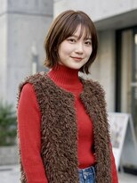 グルス(GruS) #レイヤーボブ #ナチュラルブラウン #透明感カラー