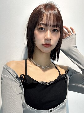 トリッカ シブヤ(TRICCA SHIBUYA) ストレートパーマ縮毛矯正ぱっつんボブ結べるボブ大人ボブ渋谷