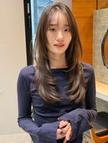 ロンドフルール 大宮東口(Lond fleur) オリーブグレー/レイヤーカット/黒髪/マロンベージュ/大宮