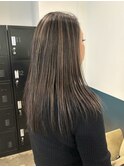 大人艶ストレート×立体ハイライトロング