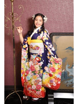 クリーム(Cream) 成人前撮り撮影・松コース ハーフアップヘア