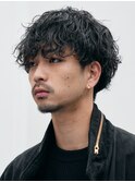 フェザーパーマフェザーショートルーズショート大人刈り上げ渋谷