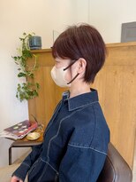 コヨミ バイ ルスカ(coyomi. by ruska)&nbsp;すっきり耳掛けショート×ピンクブラウン
