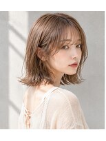 ヘアアンドメイク アース 入間店(HAIR&MAKE EARTH) ハニーベージュ外ハネボブ