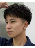シャドウパーマアクティブショートパーマ波巻きスパイラルパーマ