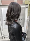 《GRANDLINE松本》ブルーグレージュ　外はね大人ミディアム
