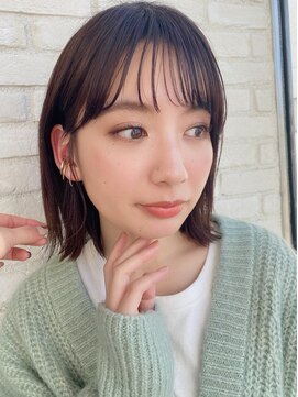 ロンド 表参道店(Lond) ぷつんとボブ＋シースルーバング