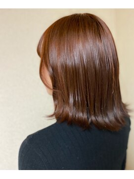 ヒルズ(BiBi hills) 高知　南国市　BiBi　hills 外ハネ＆オレンジカラー