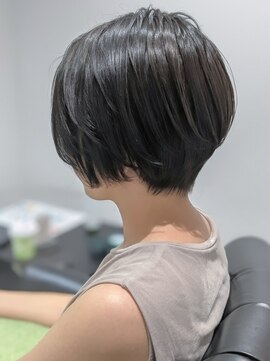 ジエクト 本店(The Ect) 丸みショート×ダークブラウン×セット楽ちんヘアスタイル