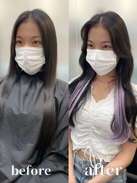 リリー(Lilley) 【Lilley 稲永麻衣】インナーエクステ+韓国ヘア+インナーカラー