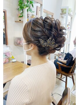 ロカット サロン(Roquat Salon) 和装アップヘアアレンジ　【ヘアアレンジ/浴衣/立川/エクステ】