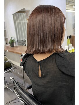 オウル(Owll) ◆◇大人可愛い切りっぱなしボブ　ピオニーブラウン◇◆