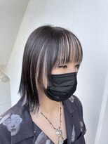 サロンドミルク 新百合ヶ丘店(salon de MiLK)&nbsp;＊ウルフカットベージュミルクティーカラーインナーカラー