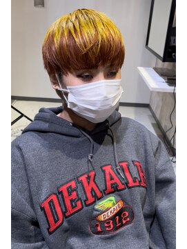 オンザ(ONTHE) マッシュショート デザインカラー