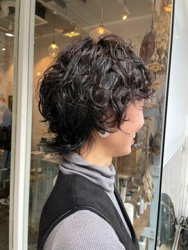 ココロカラ(Cocorokara) スパイラルパーマ　ショートウェーブ