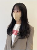 ストレートツヤ髪スタイル美肌カラーニュアンスカラー10代20代
