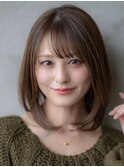 大人かわいいフェイスレイヤーシースルーバング小顔イメチェン