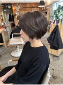ショート×ベージュ