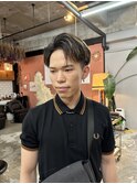 ガイルヘアメンズカットダウンパーマニュアンスパーマ眉毛カット