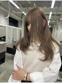 ブラウン　レイヤー　ブリーチなし