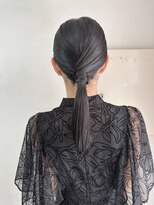 キャンバス バイ ネオリーブ 横浜西口(Canvas by neo.)&nbsp;タイトめ ヘアアレンジ ヘアセット 暗髪 結婚式 二次会 横浜