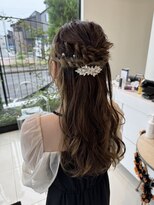アブニールドール 大山台店&nbsp;結婚式ヘアセット☆ハーフアッブ