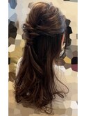 ヘアアレンジ/ハーフアップ/カジュアル