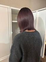 O 大人かわいいミディアム小顔外ハネボブ20代30代40代