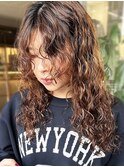 外国人風ウェット×スパイラルパーマ