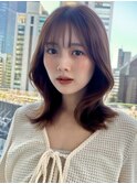 10代20代30代40代韓国ヘアレイヤーカット鎖骨ミディヘア
