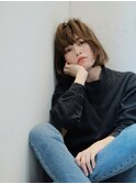 ■暖色系カラーアンニュイロングボブM.SLASHたまプラーザ12-3