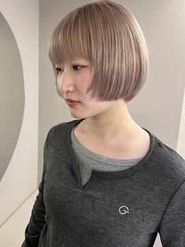 ヤイエ 青山店(yiye) マッシュショート丸みショートボブくびれショート金髪ショート