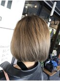 丸みボブ/ミルクティーグレージュ/Lumi2横浜