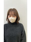 くびれボブ/ベージュカラー