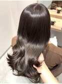 落ち着きモカブラウン×ミディアム 髪質改善