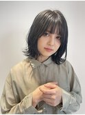 【透明感ヘア】ダークアッシュ×大人ガーリー×似合わせカット☆