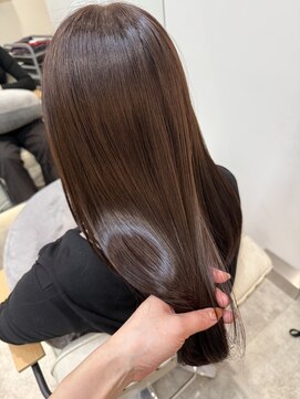 コース(co-th.) 透明感ブラウン髪質改善メテオカラー×小野ふゆり