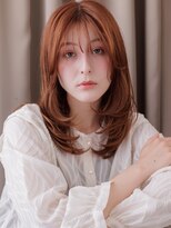 カバーヘア ブリス 北浦和(COVER HAIR bliss)&nbsp;シースルーバングゆるふわウェーブロングウルフカット20代30代Z