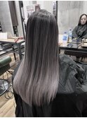 8. グレージュ/ロング/グラデーション/デザインカラー