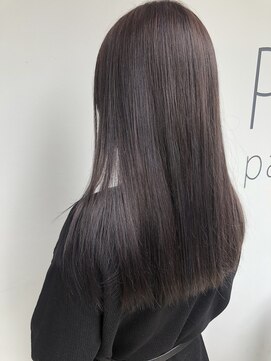 ヘアーメイクパウダー 天王寺寺田町店(Hair make powder) 韓国ヘア×大人ロング×バイオレットカラー20代30代40代透明感