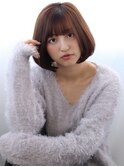 美髪×前下がり小顔ボブ