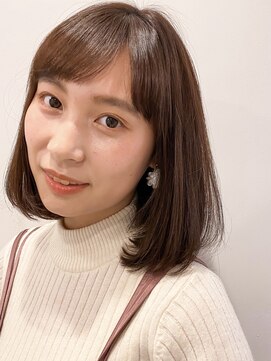 アンヘアー(UNHAIR by shiomiH) エアリーミディ前髪イヤリングカラーイメチェンスタイル