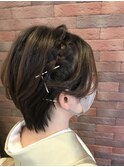ショートヘアせ