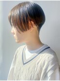 【morio原宿】刈り上げハンサムショート　前髪あり