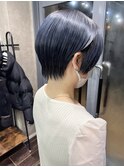 レディースショート×ネイビーカラー